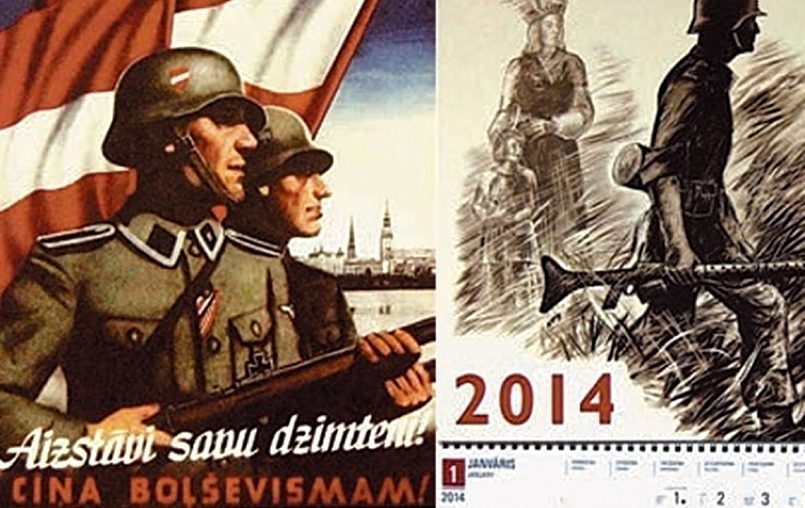 Latviešu leģiona kalendārs, kas propagandē cīņu ar boļševismu. Mūsdienās tiek regulāri pārpublicēts